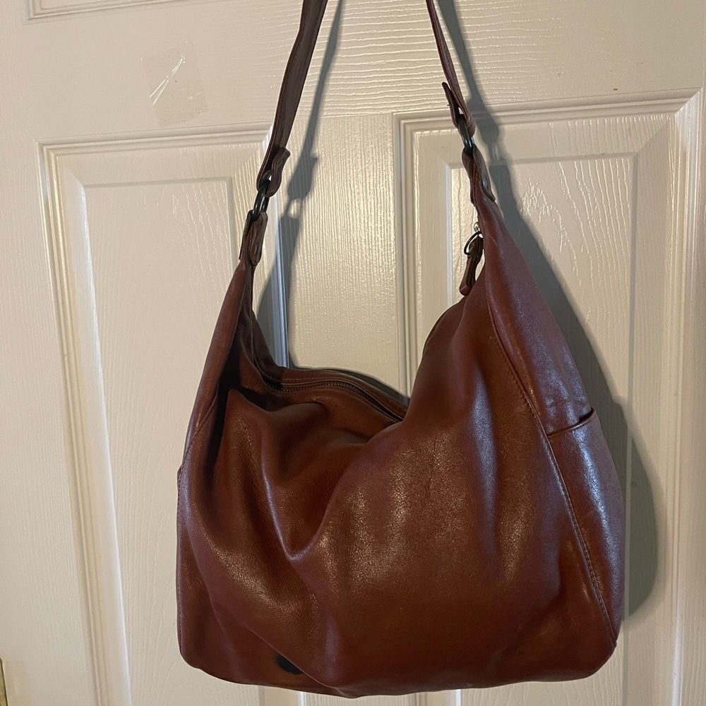 Eileen FisherVintage Brown leather everyday Large tote bag..